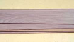 The 5 inch wide, 3/32 inch thick Walnut veneers.